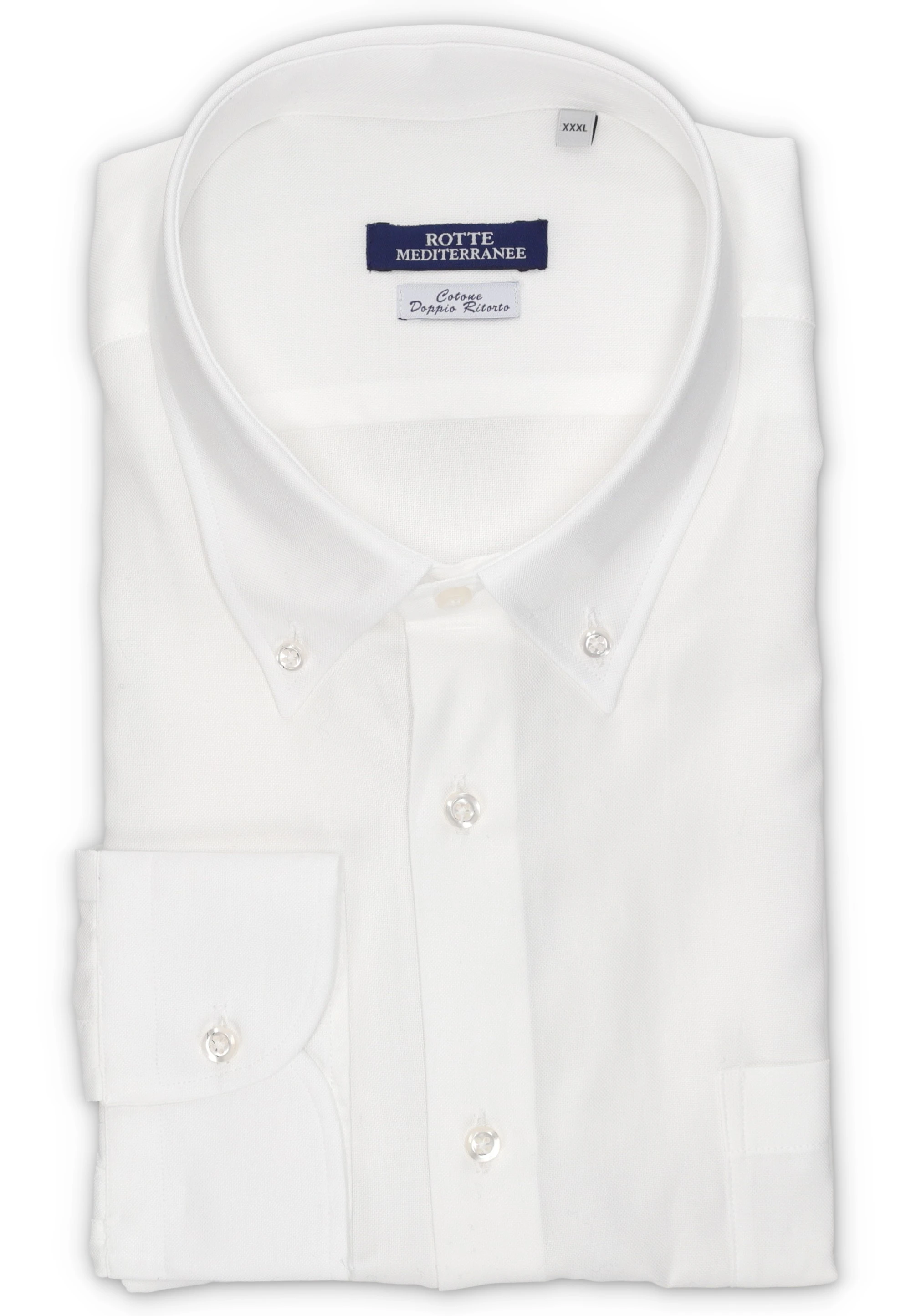 Camicia uomo comfort Rotte Mediterranee in cotone con doppio ritorno