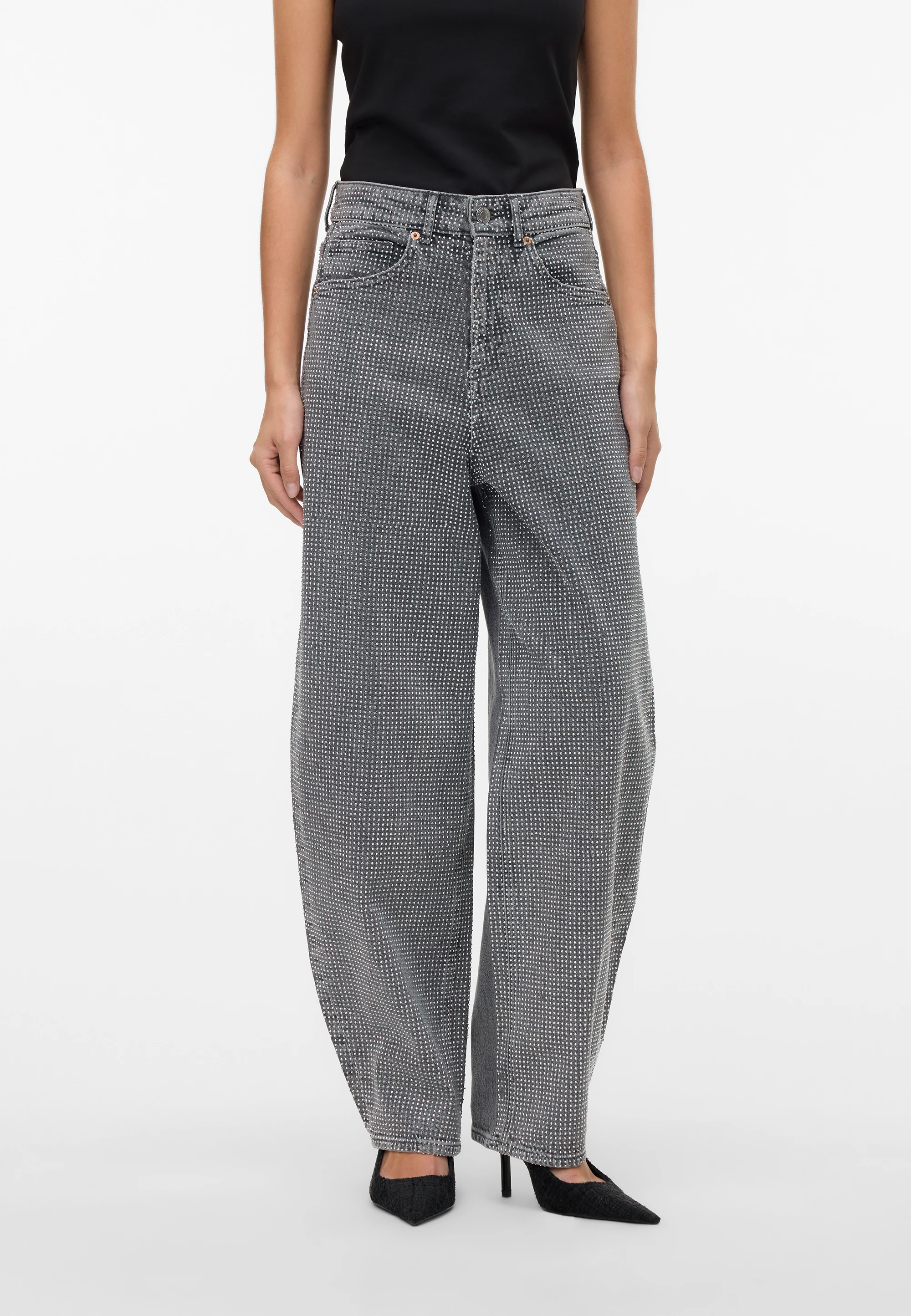 Jeans con strass all over Vero Moda