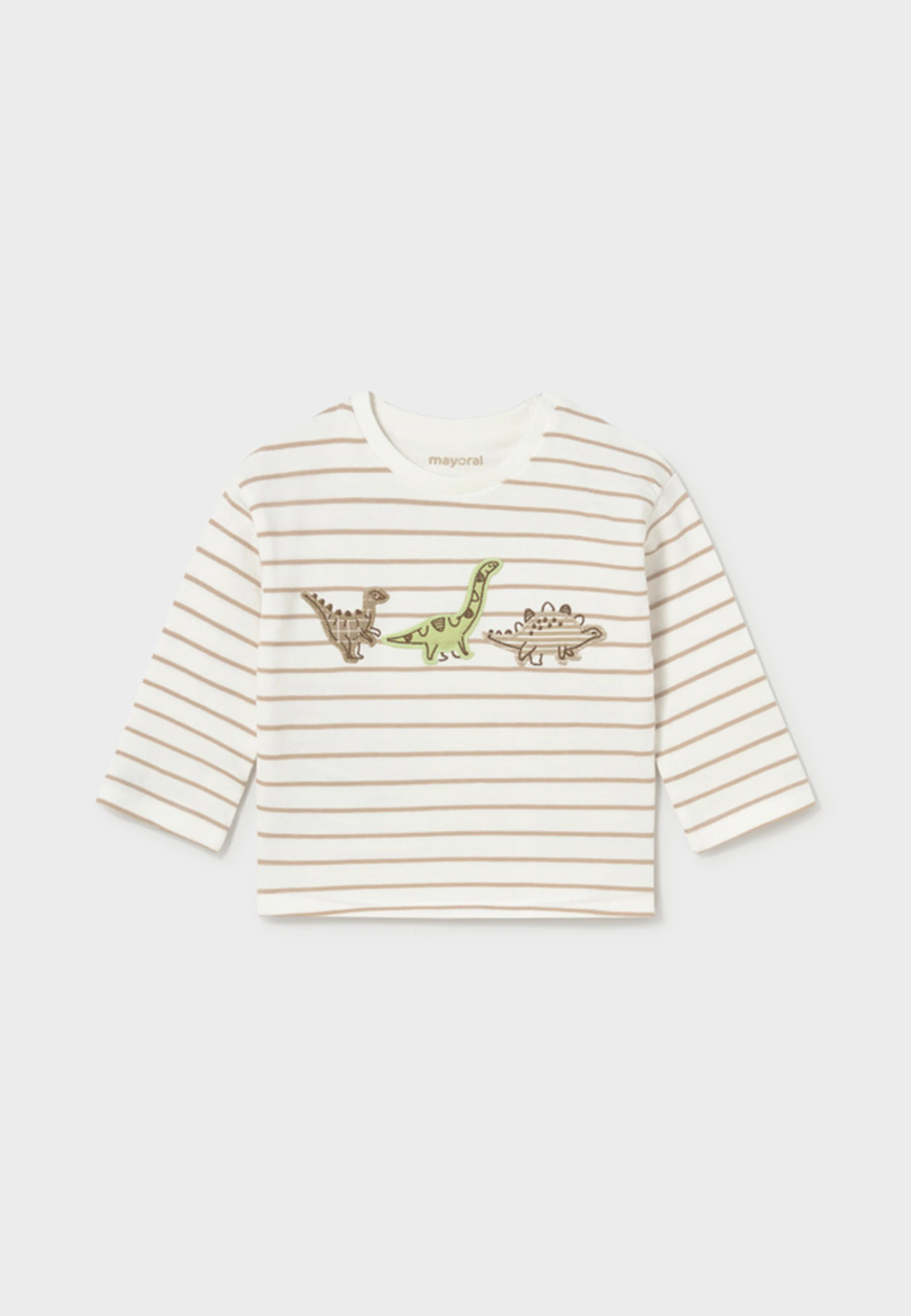 Maglia a righe con dinosauri Mayoral