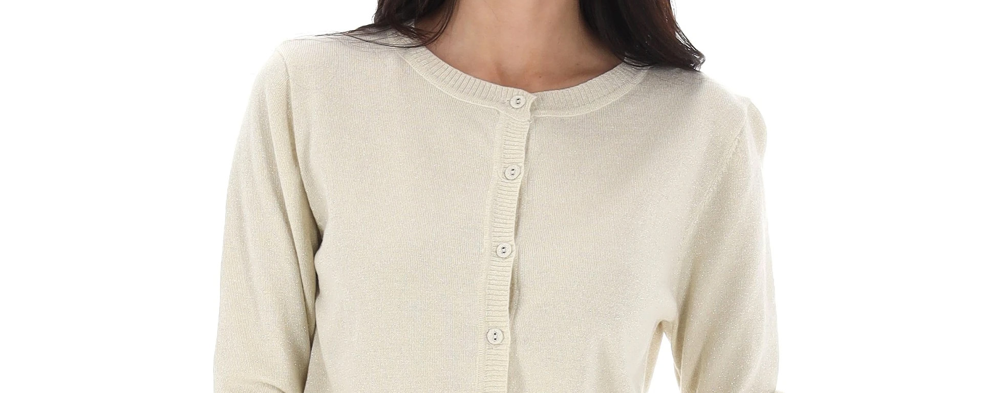 Cardigan bianco donna