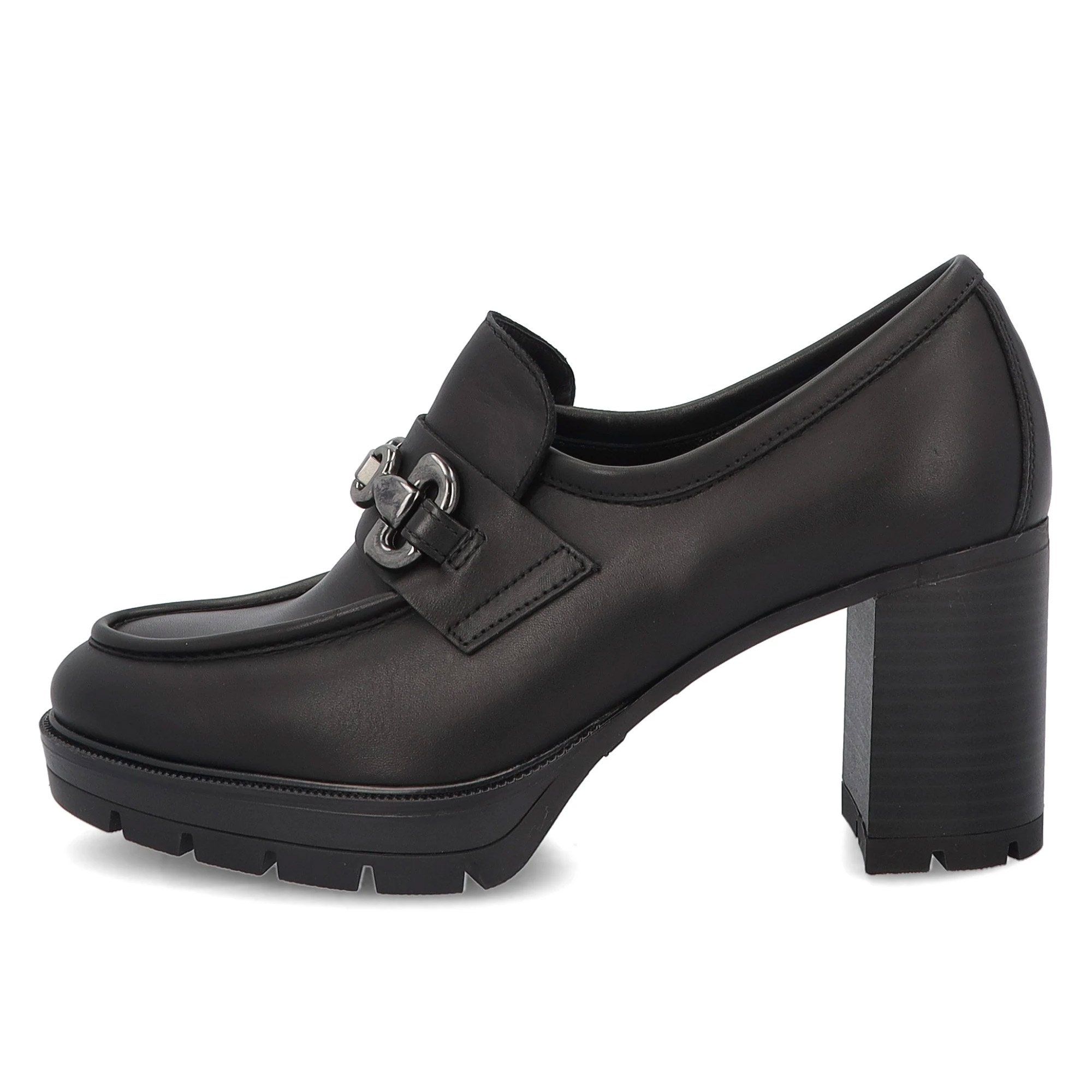 Mocassino donna NeroGiardini con applicazione frontale I411432D